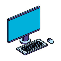 Fototapeta premium computer desktop isolated icon