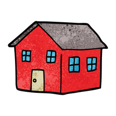 cartoon doodle traditional house