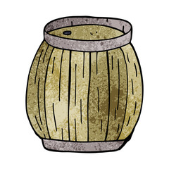 cartoon doodle beer barrel