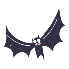 cartoon doodle bat
