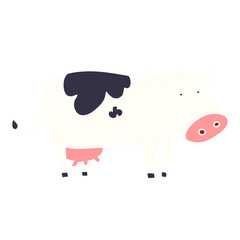 cartoon doodle farm cow