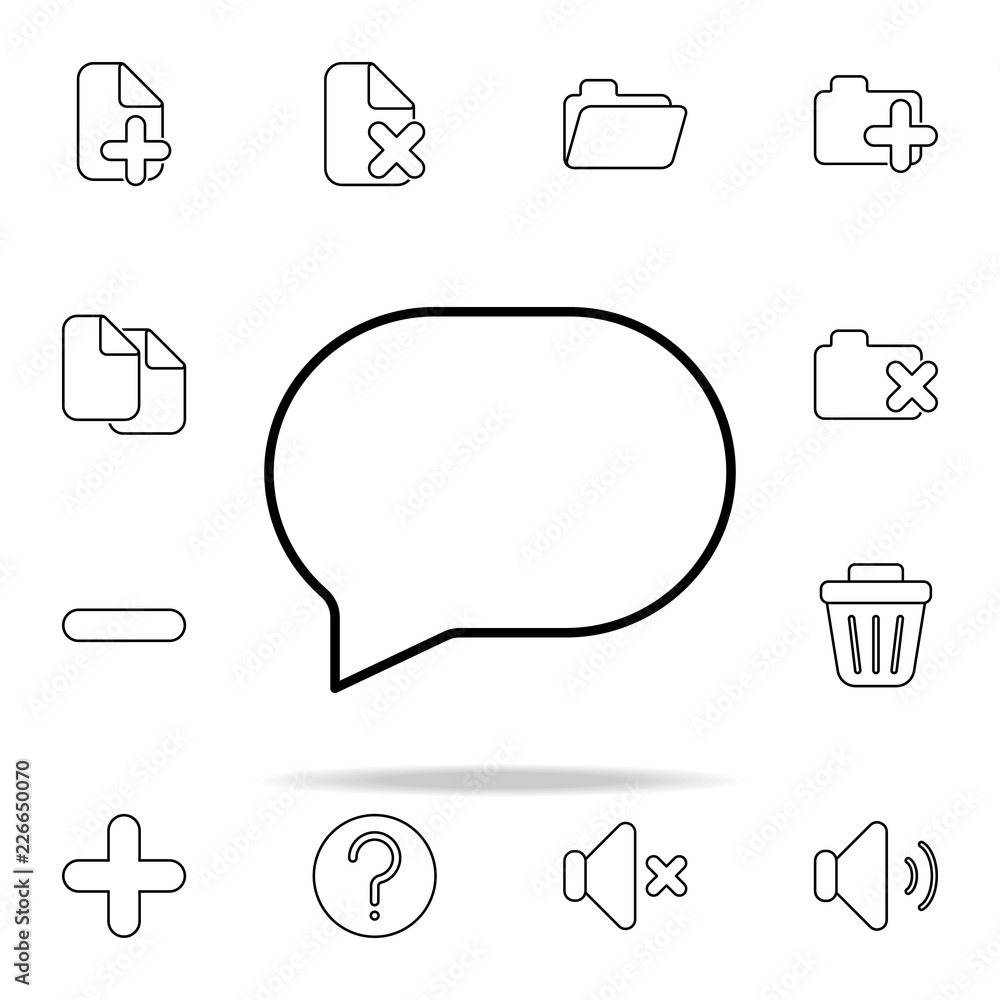 Poster comment icon. web icons universal set for web and mobile