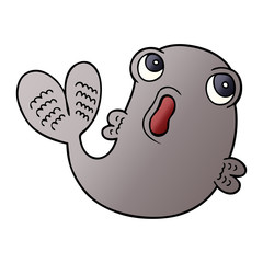 cartoon doodle of a fish