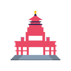 chinese portal isolated icon