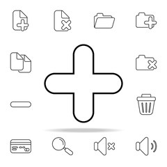 plus sign icon. Web icons universal set for web and mobile