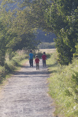 Obraz premium small children having fun playing in a park