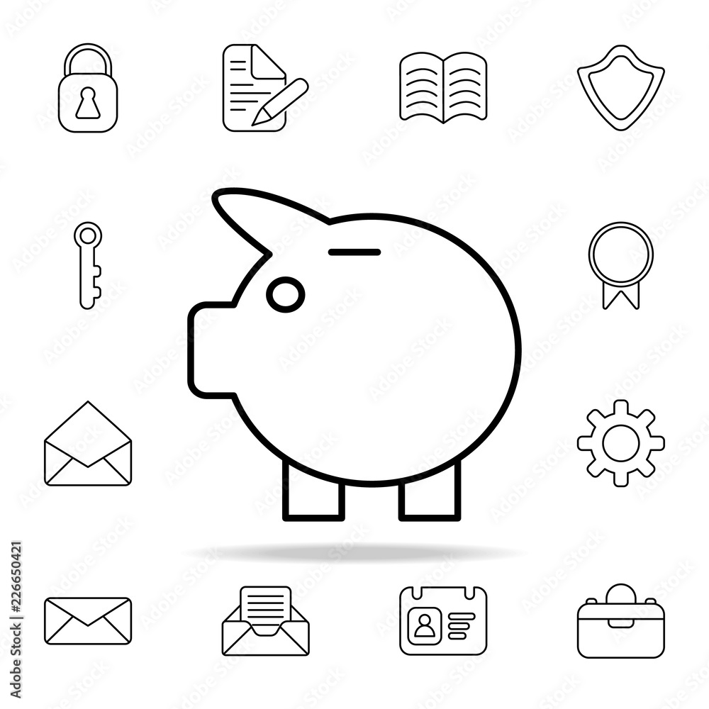 Poster coin collection icon. web icons universal set for web and mobile