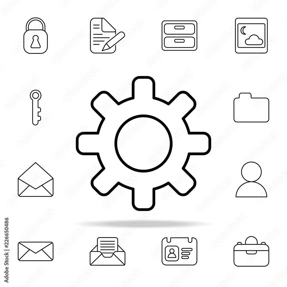 Poster settings sign icon. web icons universal set for web and mobile