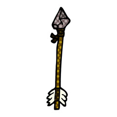 primitive arrow cartoon doodle