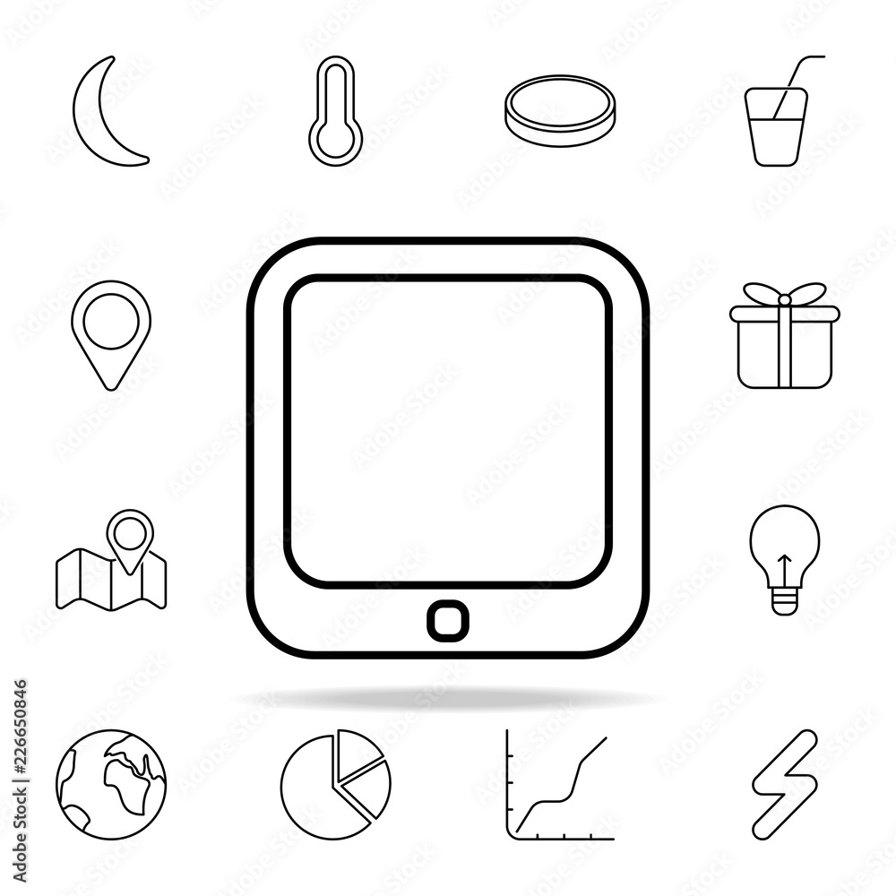 Poster tablet icon. web icons universal set for web and mobile
