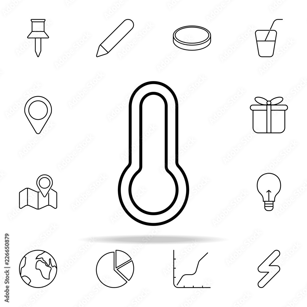 Poster thermometer icon. web icons universal set for web and mobile
