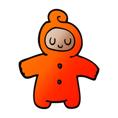 cartoon doodle human baby