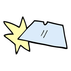 cartoon doodle shiny razorblades