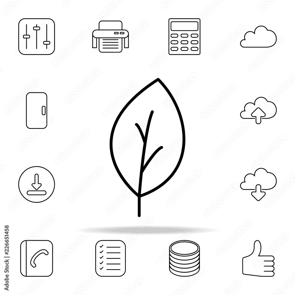 Poster leaf icon. web icons universal set for web and mobile