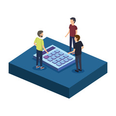 people with calculator math