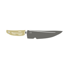 cartoon doodle chef knife