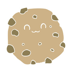 flat color style cartoon biscuit