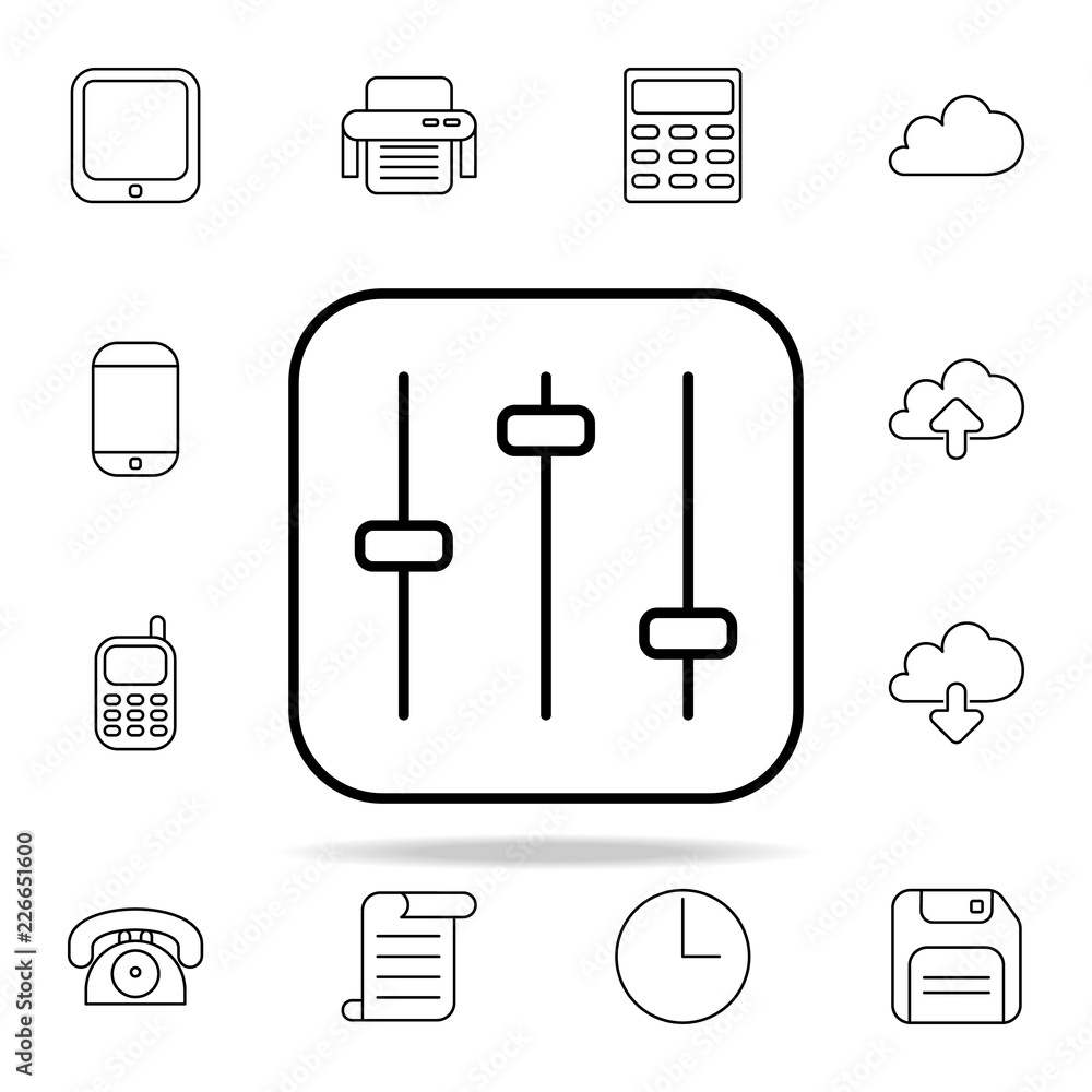 Poster volume control icon. web icons universal set for web and mobile