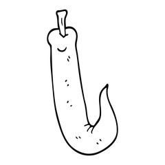 line drawing cartoon red hot chilli pepper