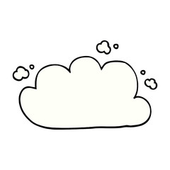 cartoon doodle white cloud