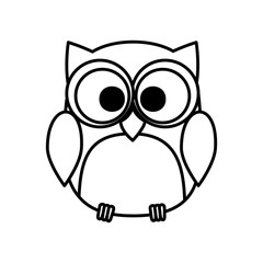 cute owl bird character