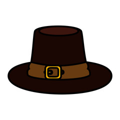 pilgrim hat thanksgiving icon