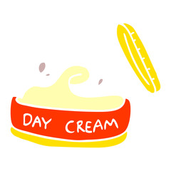 cartoon doodle moisturizer jar