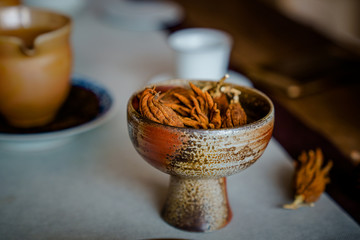 Layout of a tea room