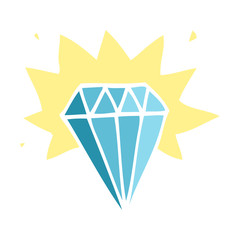 cartoon doodle tattoo diamond