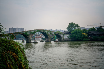 Fototapeta na wymiar Scenery of the Hangzhou section of the Grand Canal