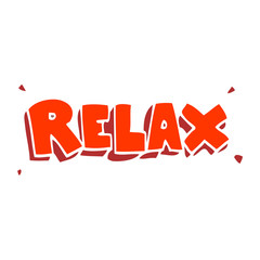 cartoon doodle relax symbol