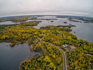 Fall Colors at Lake Vermillion in Northern Minnesota during October