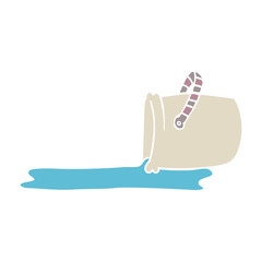 cartoon doodle bucket