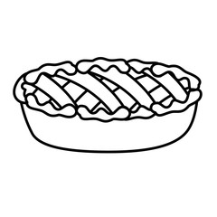 delicious apple pie icon