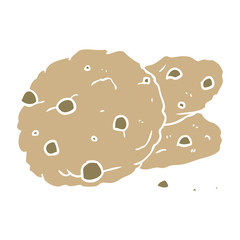 flat color style cartoon cookies