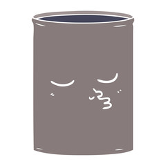 flat color style cartoon barrel of oil