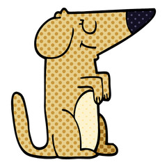 cartoon doodle dog