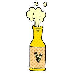 cartoon doodle bottle of beer