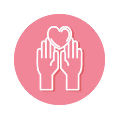 Obraz premium hands with heart protection