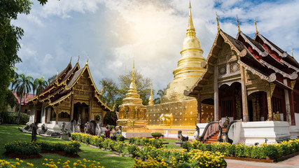 Naklejka premium Wat Phra Sing, Chiang Mai, Thailand