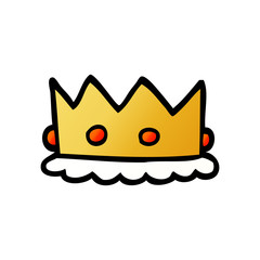 cartoon doodle royal crown