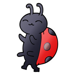 cute cartoon doodle ladybug