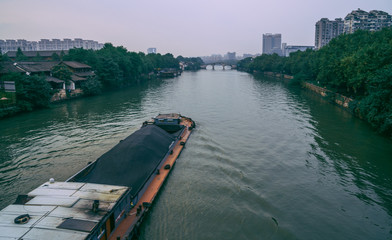 Scenery of the Hangzhou section of the Grand Canal