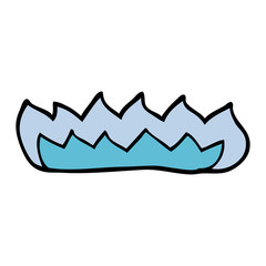 cartoon doodle gas flame