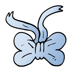 cartoon doodle bow tie