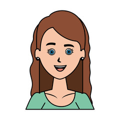 beautiful and young woman character