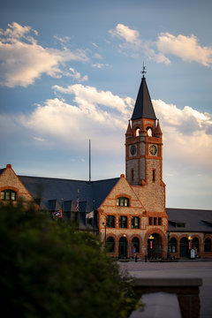 Sunset In Downtown Cheyenne, Wyoming