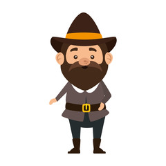 pilgrim man character icon
