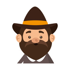 pilgrim man character icon