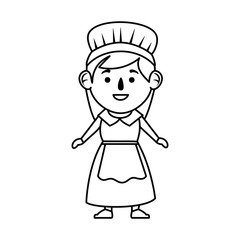 pilgrim woman character icon